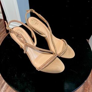 Vince Camuto Crystal Studded Heels- New